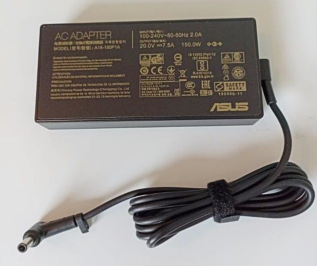 150W oplader Asus TUF FX505DU, FX505GT, FX705GT, FX705DU, Rog Strix GL531GT, GL731GT, A18-150P1A, ADP-150CH B, 20V 7,5A  (6,0x3,7) mm AS-150W-6037 фото