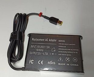 20V 6.75A (135W) oplader voor Lenovo Ideapad Gaming L340, S740, Y50, Y700, Legion Y520, Y730, ThinkPad P1 X1, PA-1131-72FA фото