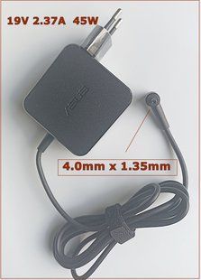 45W laptop Oplader voor Asus UM431D, X512D, UX410U, M409D, E410M, UX305C, X556U, X456U,  X541U, 19v 2.37a, (4.0x1.35)mm P0006 фото
