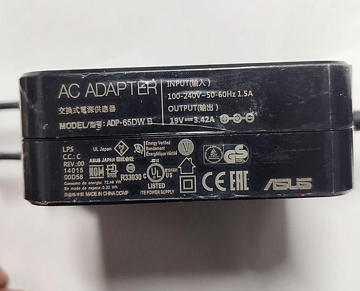 ASUS 19V 3.42A 65W originele oplader voor Asus Q553U Q553UB Q553UB-BSI7T13  ADP-65AW B фото