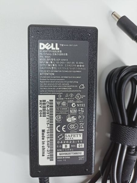 45W oplader voor Dell XPS 13 9333 9343 9350 9360 9370 , 19.5V 2.31a met (4.5x3.0)mm connector DE-45W-4530STD фото