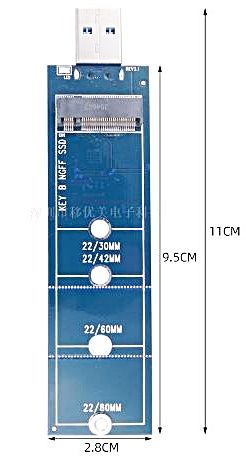 M.2 SSD naar USB 3.0-adapter M2B80BXY фото