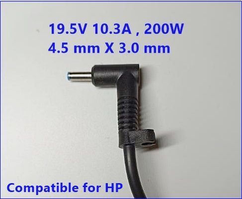 HP 200W oplader voor ZBook 17 G5, OMEN 15, OMEN 17, ADP-200HB B HP-200W-4530SL фото